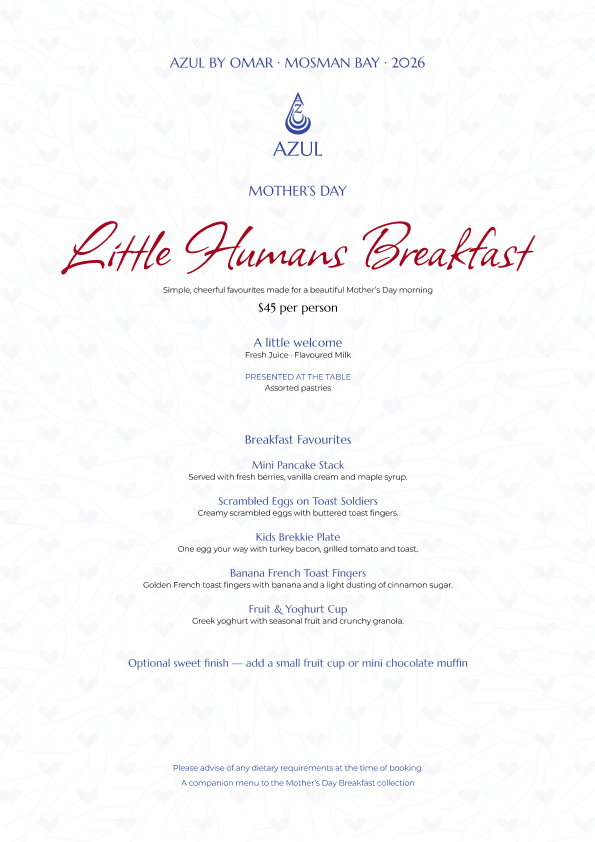 Little Humans Breakfast Menu
